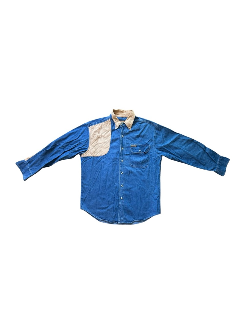Remington Outdoor Denim Button Down Hunting Shirt Blue XL